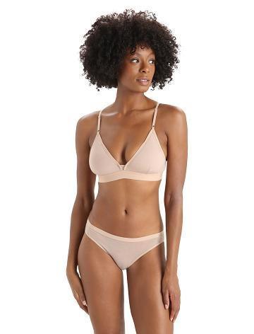 Women's Icebreaker Merino Siren Bra One Piece & Sets Praline | CA 1203OKIR